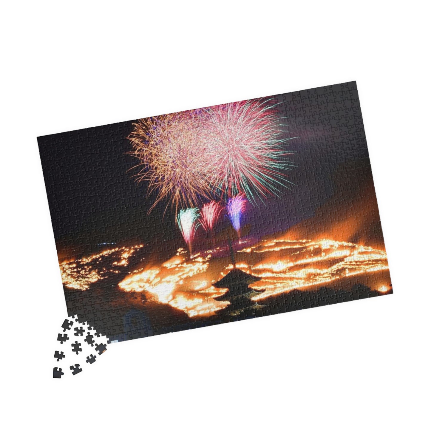 Jigsaw Puzzle (110, 252, 520, 1014-piece) Nara: Wakakusayama mountain burning