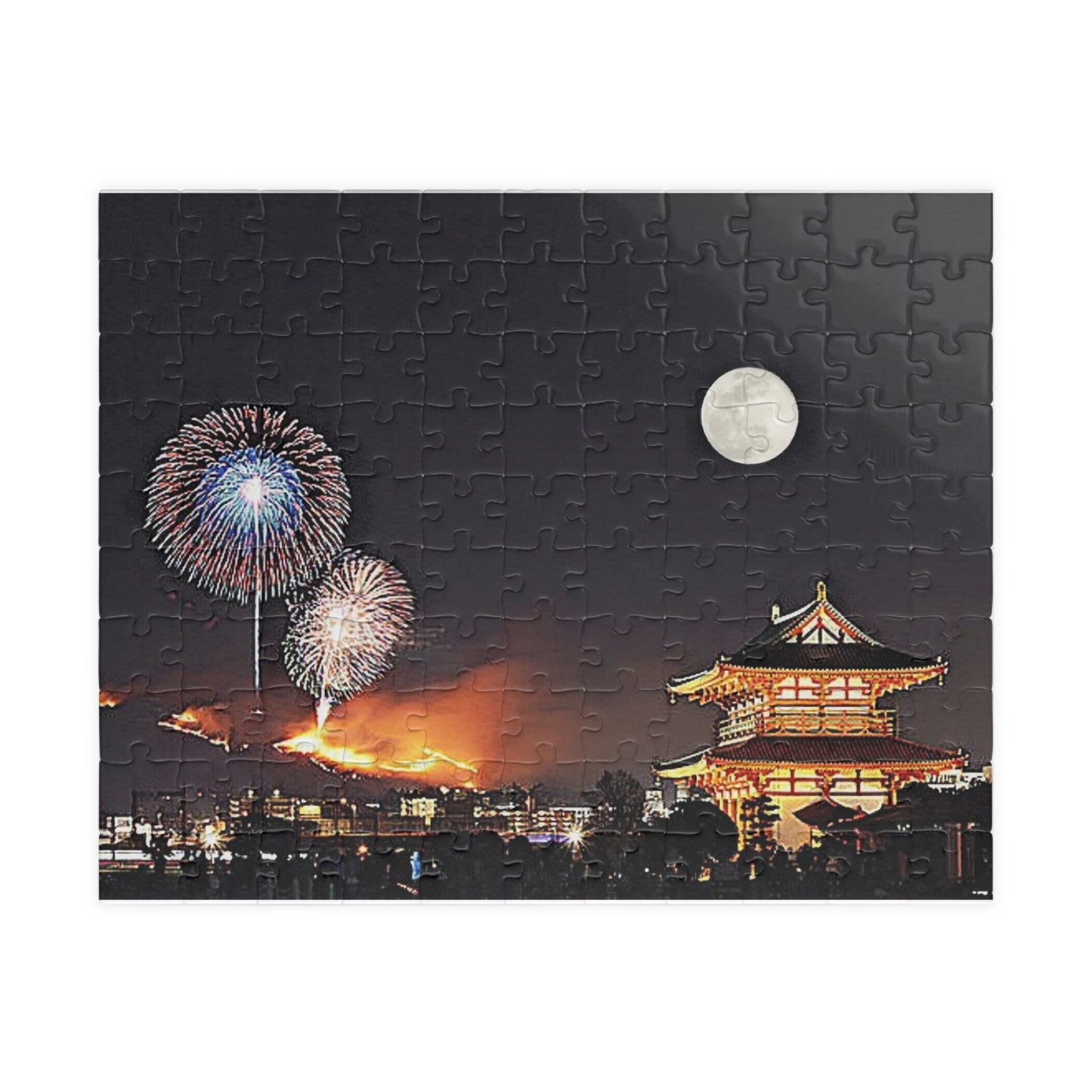 Jigsaw Puzzle (110, 252, 520, 1014-piece) Nara: Wakakusayama mountain burning