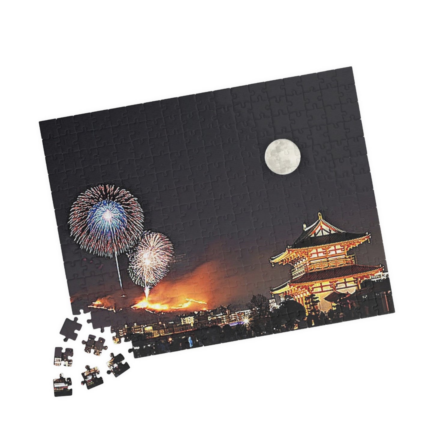 Jigsaw Puzzle (110, 252, 520, 1014-piece) Nara: Wakakusayama mountain burning