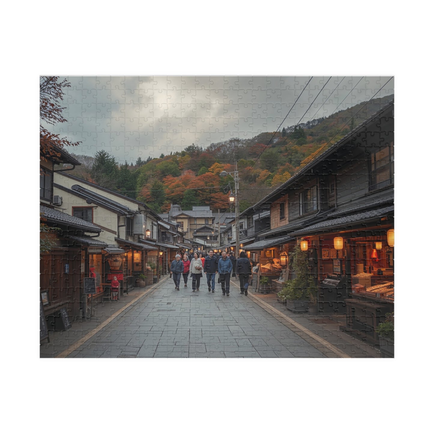 Jigsaw Puzzle (110, 252, 520, 1014-piece) Kobe: Arima Onsen Street