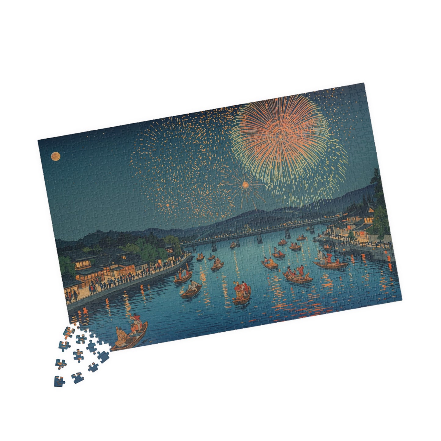 Jigsaw Puzzle (110, 252, 520, 1014-piece) Tokyo: Sumida-gawa Hanabi