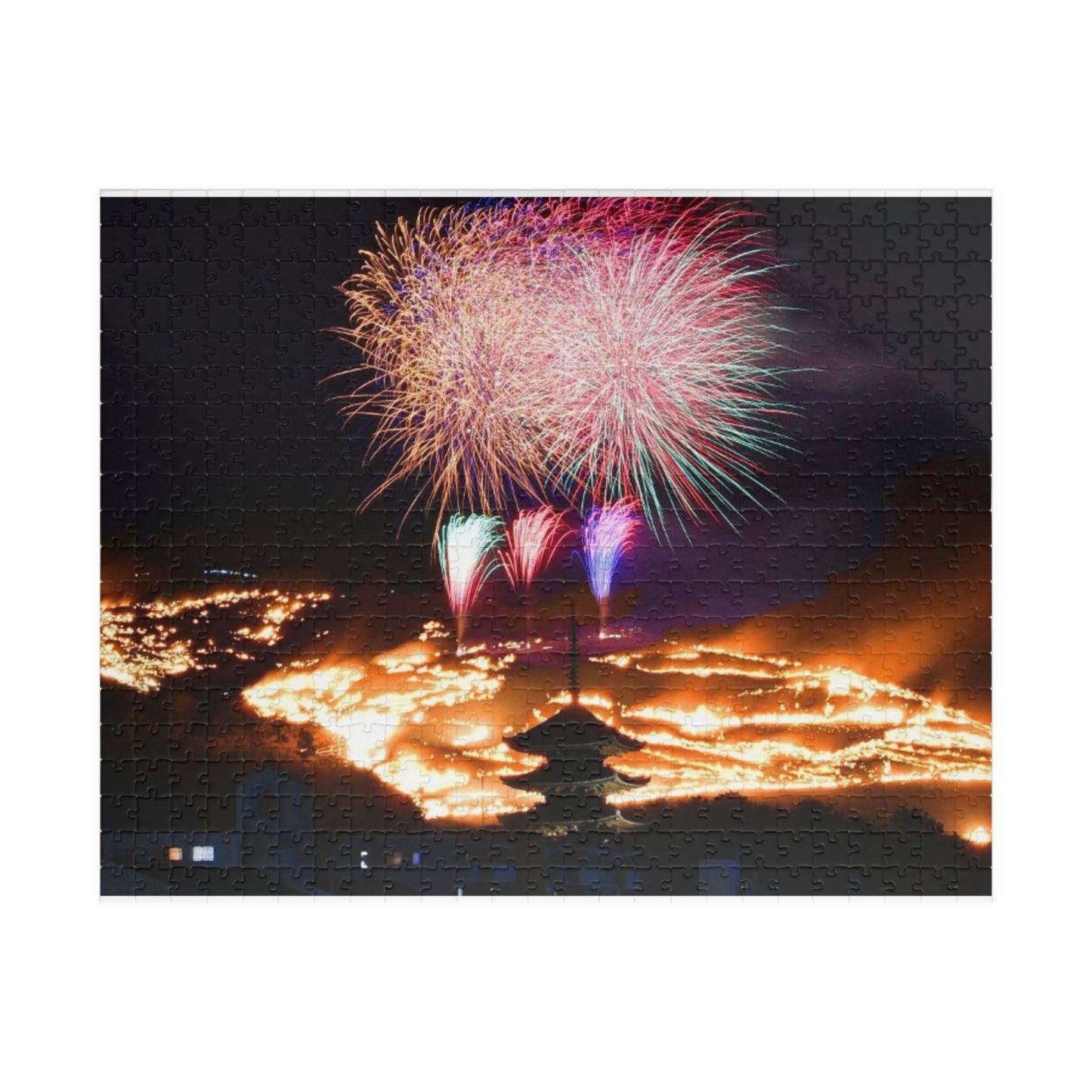 Jigsaw Puzzle (110, 252, 520, 1014-piece) Nara: Wakakusayama mountain burning