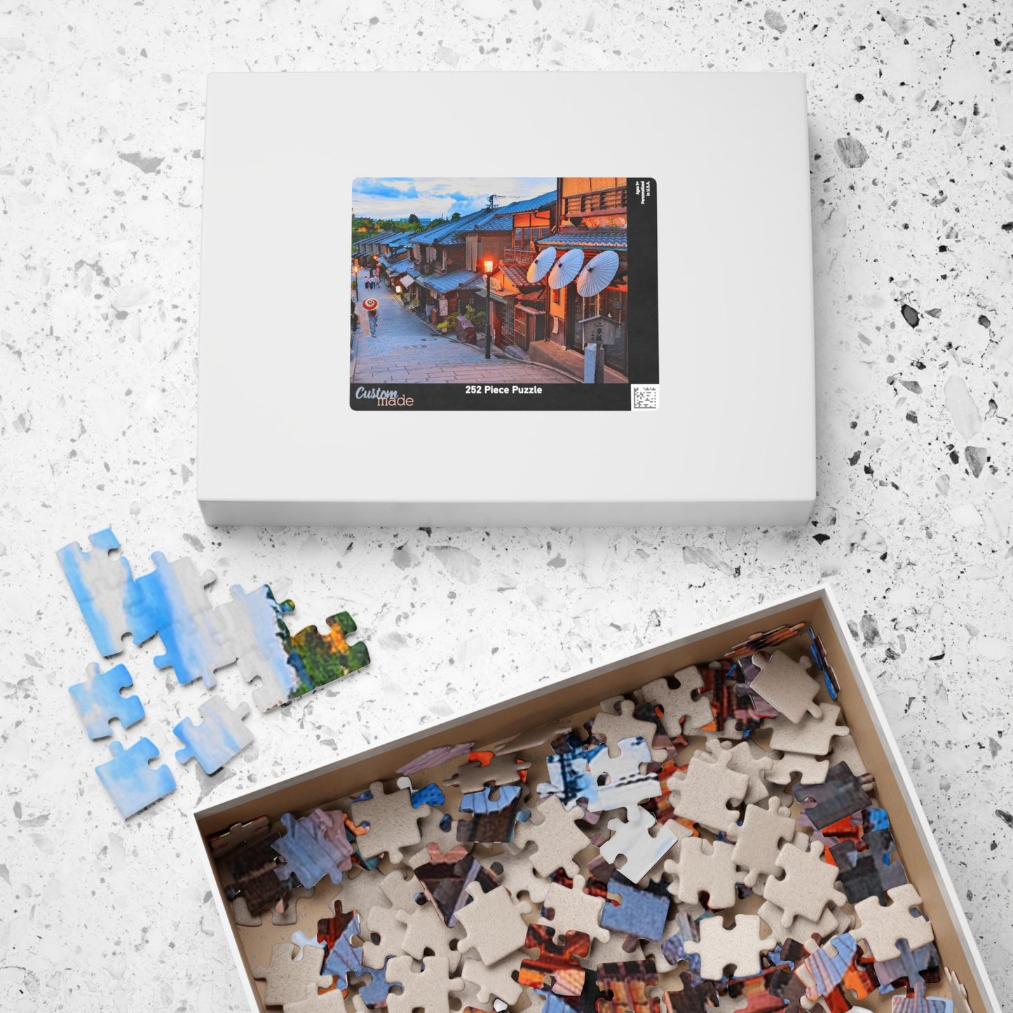 Jigsaw Puzzle (110, 252, 520, 1014-piece) Kyoto: Gion Cobblestone Road