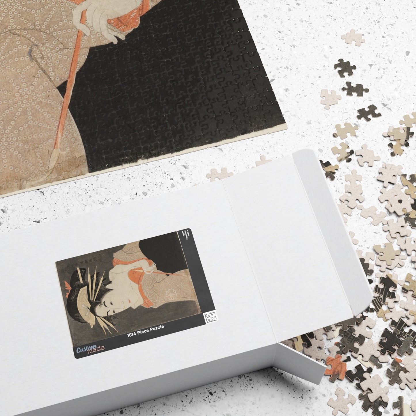 Ukiyo-e Jigsaw Puzzle (1014-piece): Matsumoto Yonesaburō as Shinobu – Toshusai Sharaku | Kabuki Actor Portrait / Edo Ukiyo-e Art