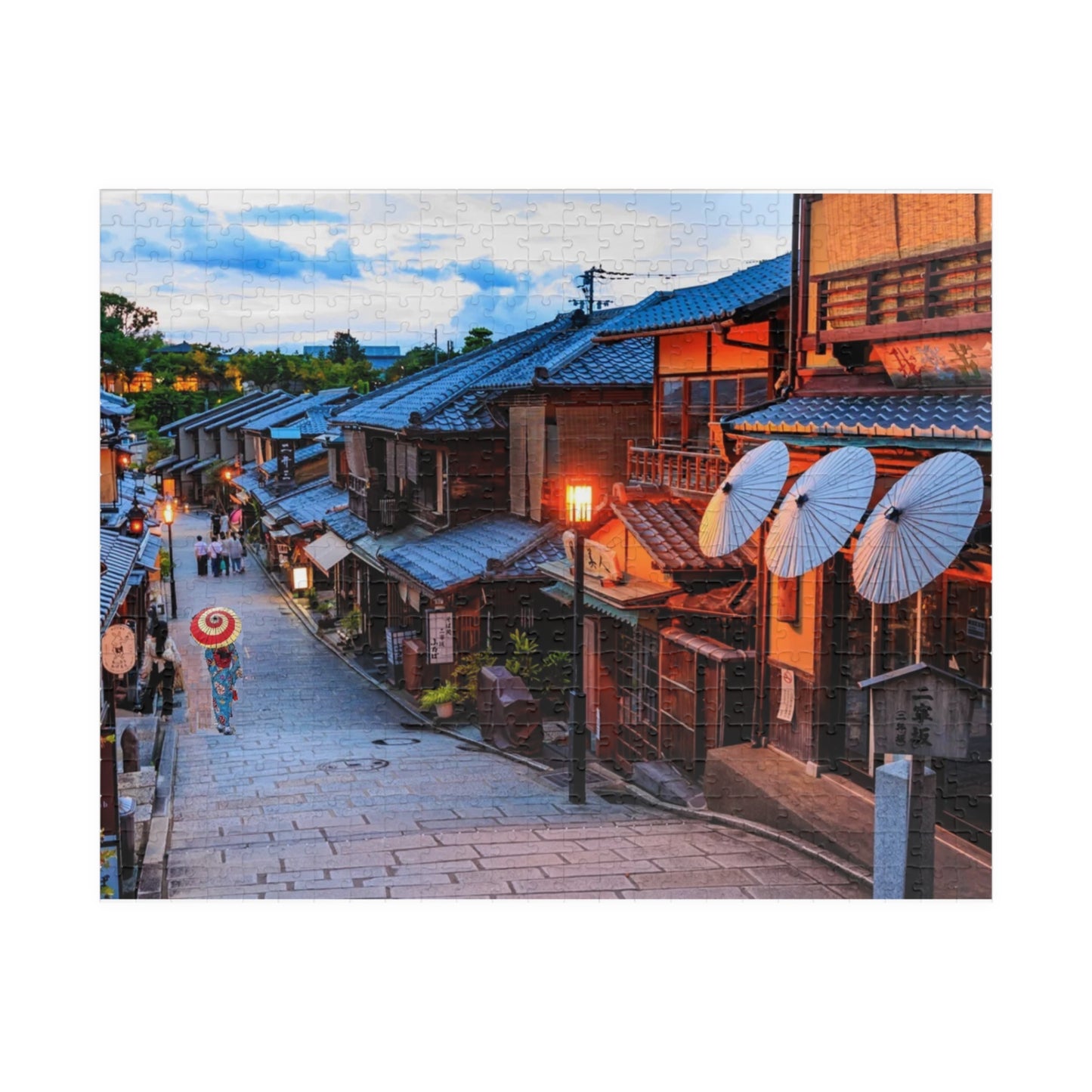 Jigsaw Puzzle (110, 252, 520, 1014-piece) Kyouto: Gion Cobblestone Road