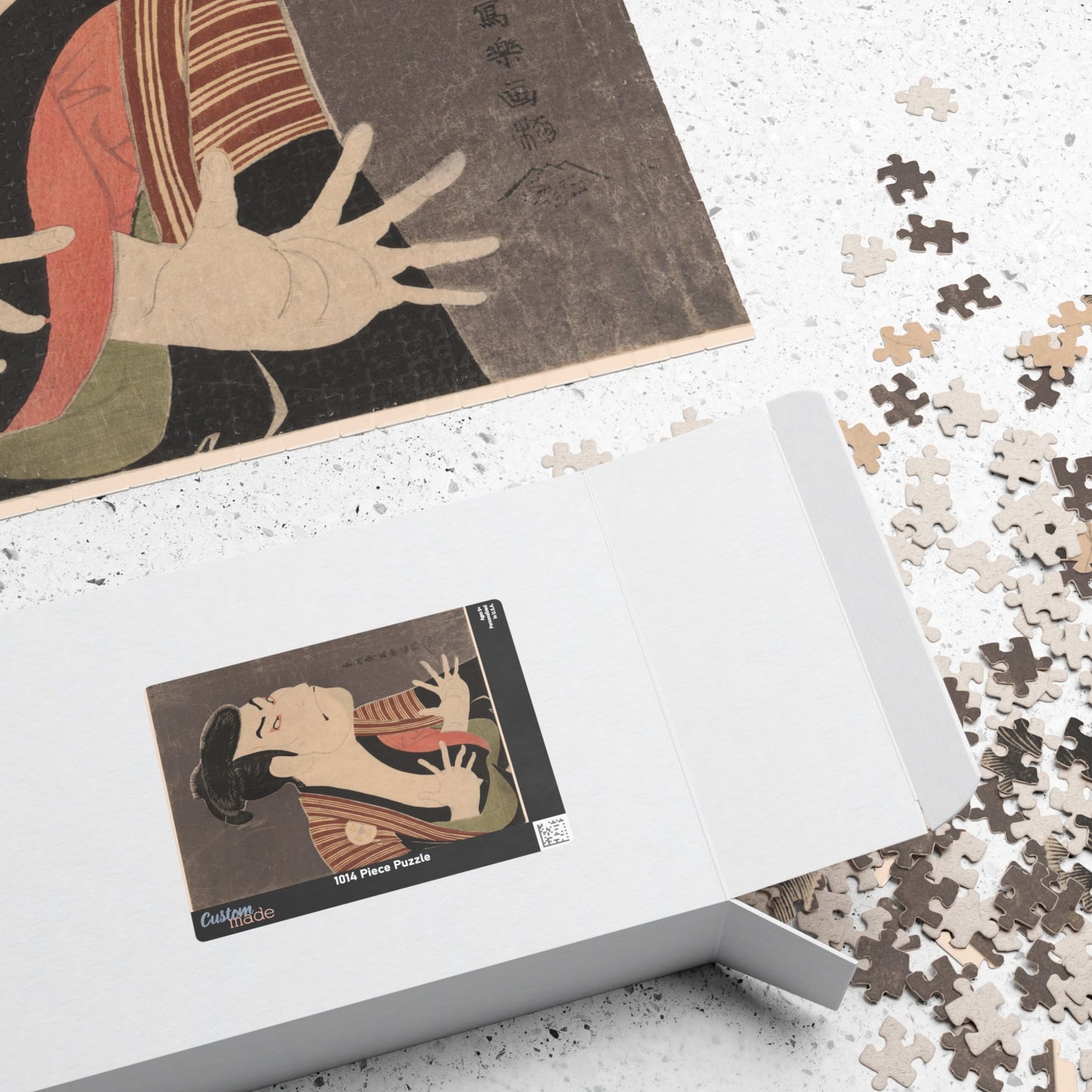 Ukiyo-e Jigsaw Puzzle (1014-piece): Ōtani Oniji III as Edobei – Tōshūsai Sharaku | Kabuki Actor Portrait / Japanese Masterpiece Art