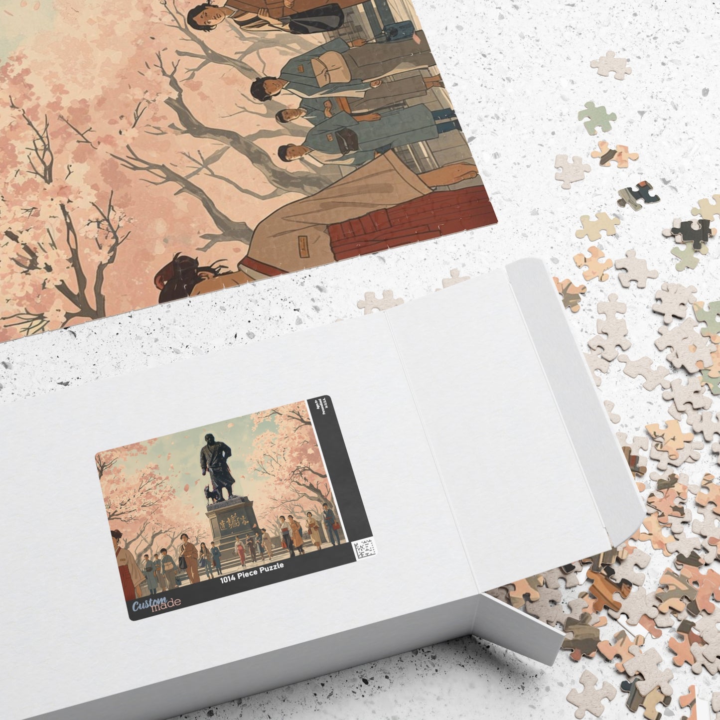 Jigsaw Puzzle (110, 252, 520, 1014-piece) Tokyo: Ueno Park with Saigo Statue