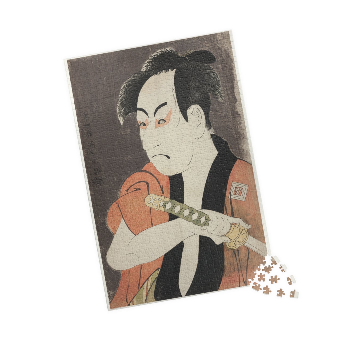 Ukiyo-e Jigsaw Puzzle (1014-piece): Ichikawa Omezō as the Manservant Ippei – Toshusai Sharaku | Kabuki Actor Portrait / Edo Woodblock Art