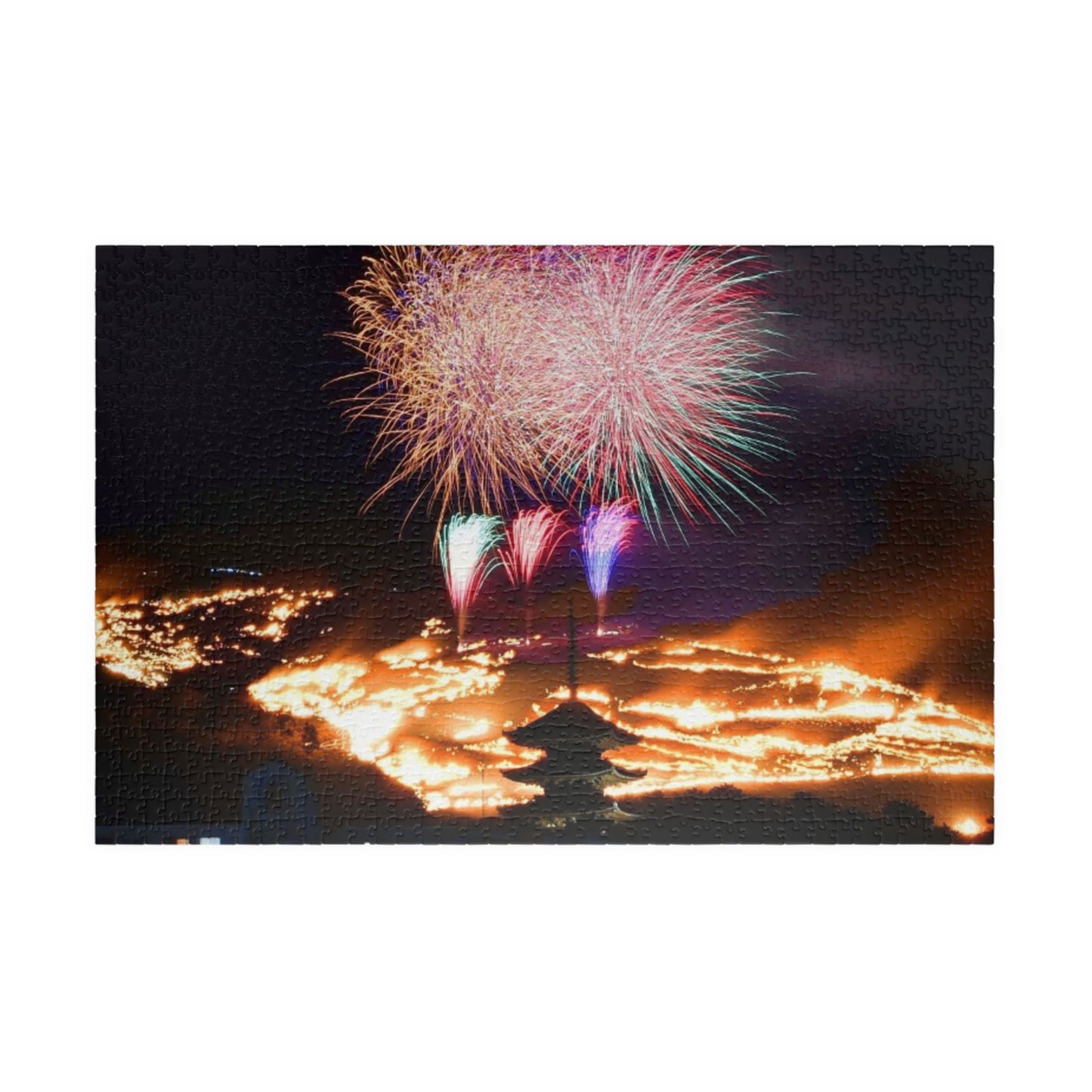 Jigsaw Puzzle (110, 252, 520, 1014-piece) Nara: Wakakusayama mountain burning