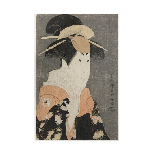 Ukiyo-e Jigsaw Puzzle (1014-piece): Segawa Tomisaburō II as “Yadorigi” – Toshusai Sharaku | Kabuki Bijin-ga / Japanese Art / Edo Portrait