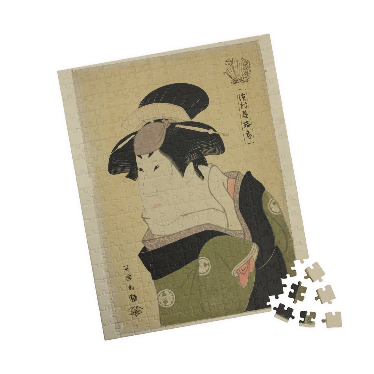 Ukiyo-e Jigsaw Puzzle (252 / 520-piece): Hamamuraya Roko – Toshusai Sharaku | Kabuki Actor Portrait / Edo Ukiyo-e Masterpiece