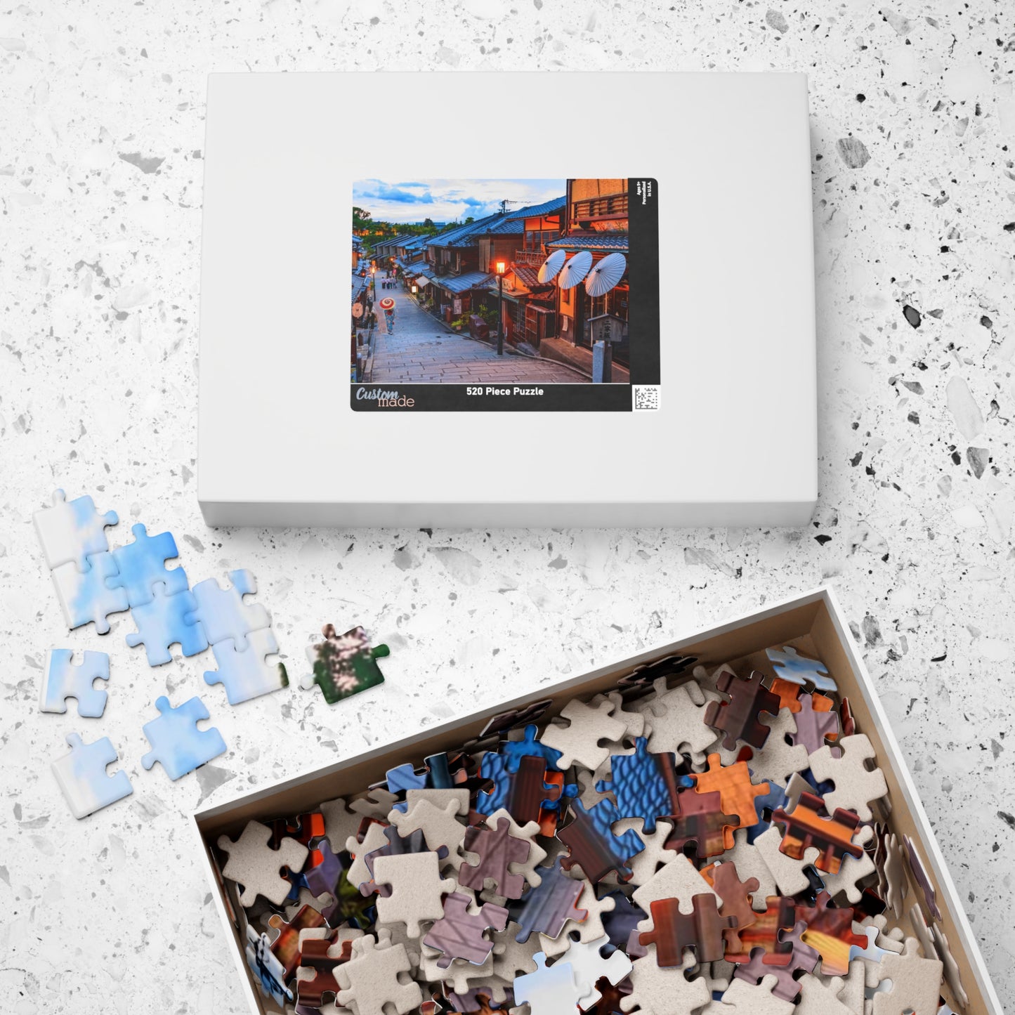 Jigsaw Puzzle (110, 252, 520, 1014-piece) Kyouto: Gion Cobblestone Road
