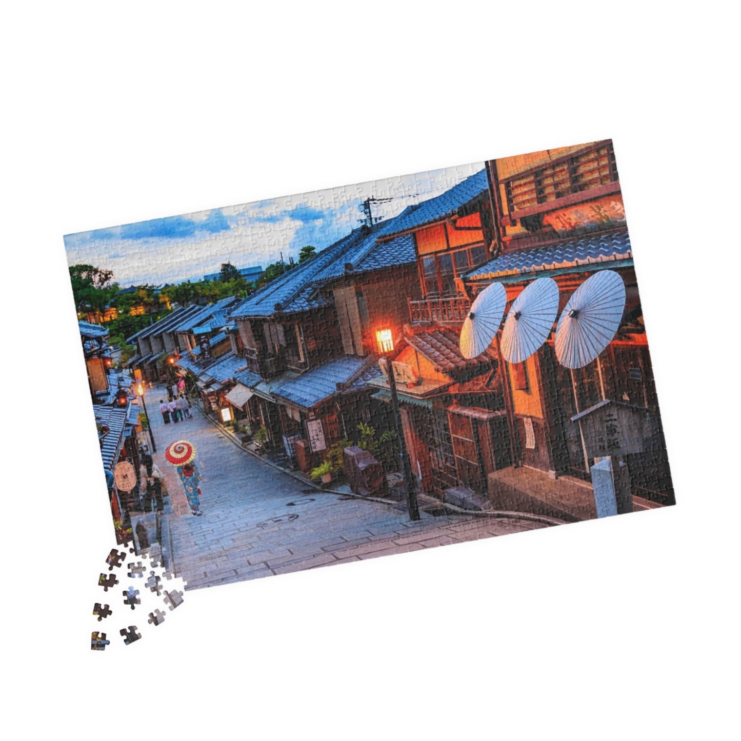 Jigsaw Puzzle (110, 252, 520, 1014-piece) Kyouto: Gion Cobblestone Road