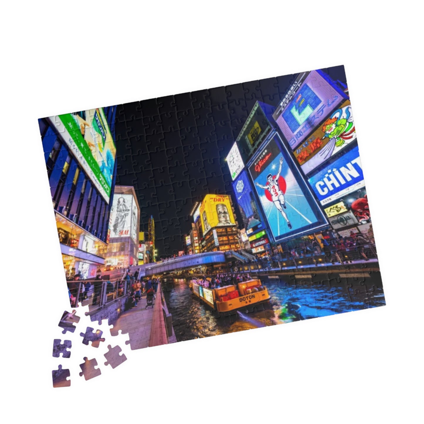 Jigsaw Puzzle (110, 252, 520, 1014-piece) Osaka: Dotonbori Nanba