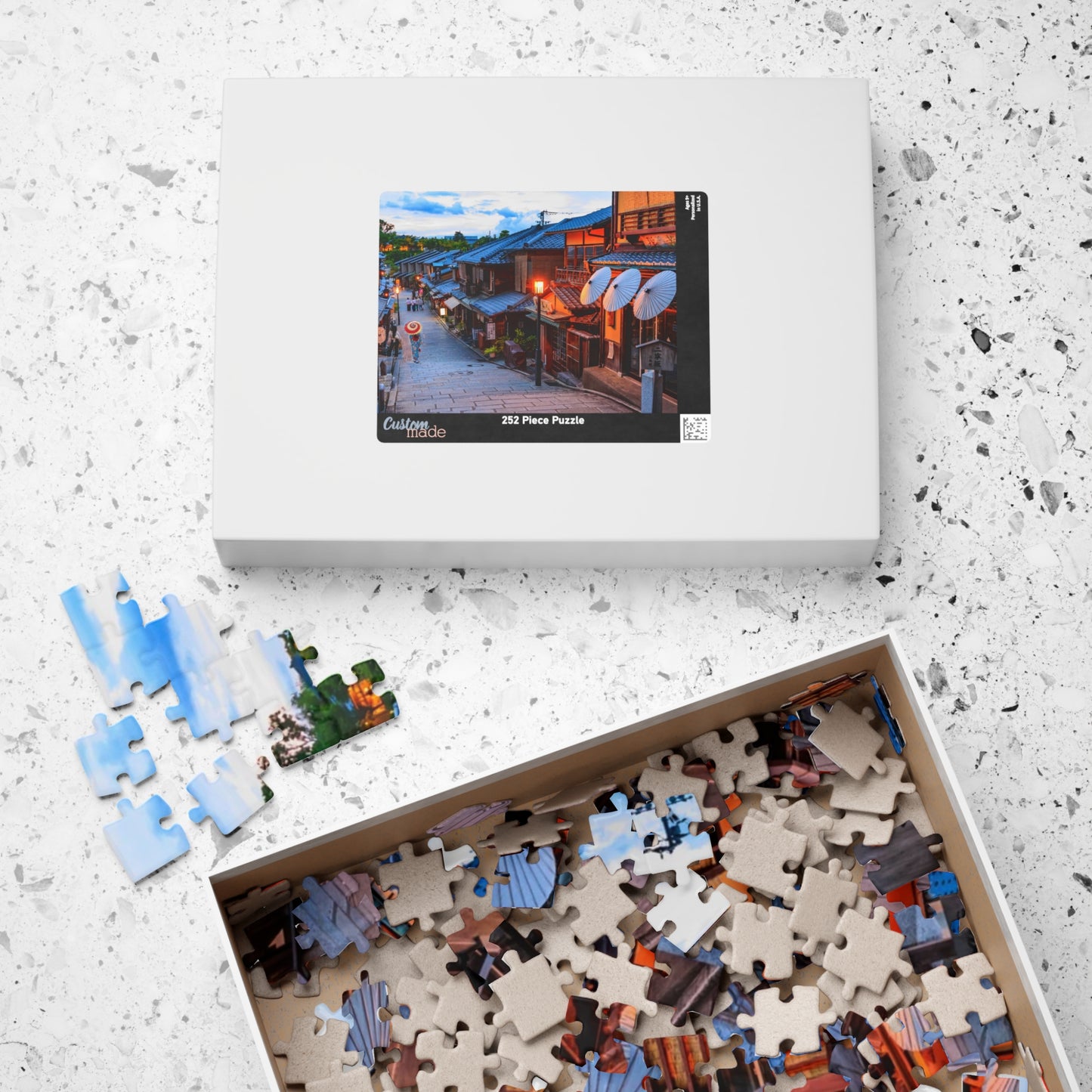 Jigsaw Puzzle (110, 252, 520, 1014-piece) Kyouto: Gion Cobblestone Road