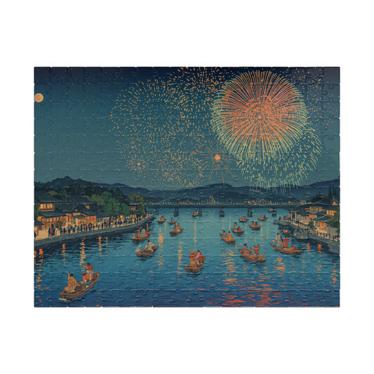 Jigsaw Puzzle (110, 252, 520, 1014-piece) Tokyo: Sumida-gawa Hanabi