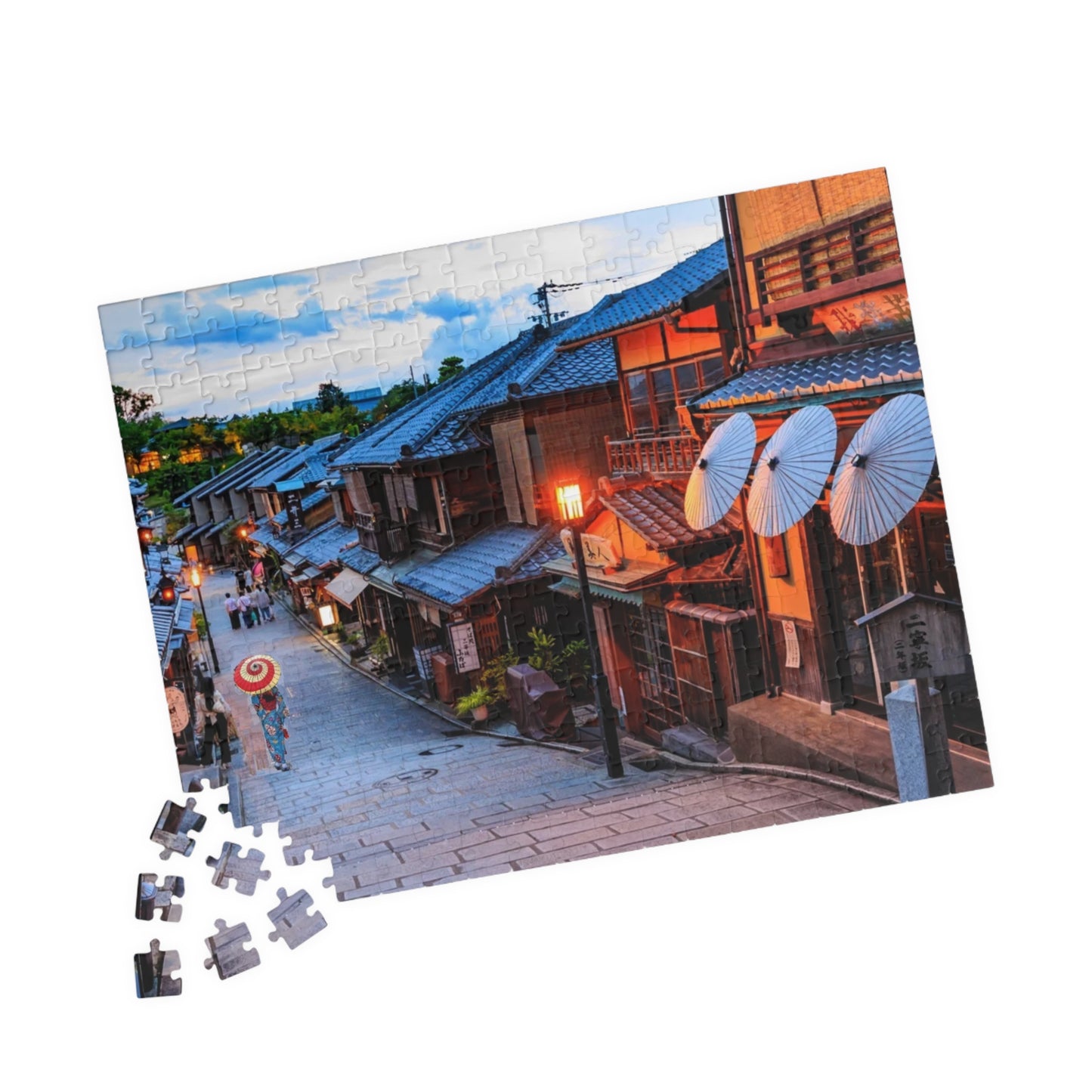 Jigsaw Puzzle (110, 252, 520, 1014-piece) Kyouto: Gion Cobblestone Road