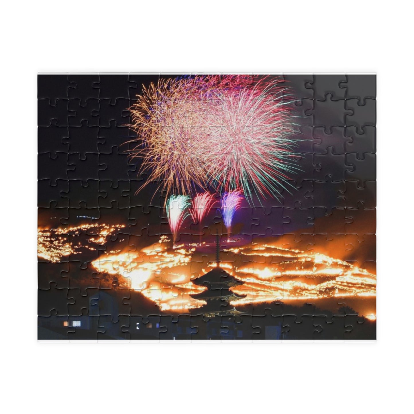 Jigsaw Puzzle (110, 252, 520, 1014-piece) Nara: Wakakusayama mountain burning