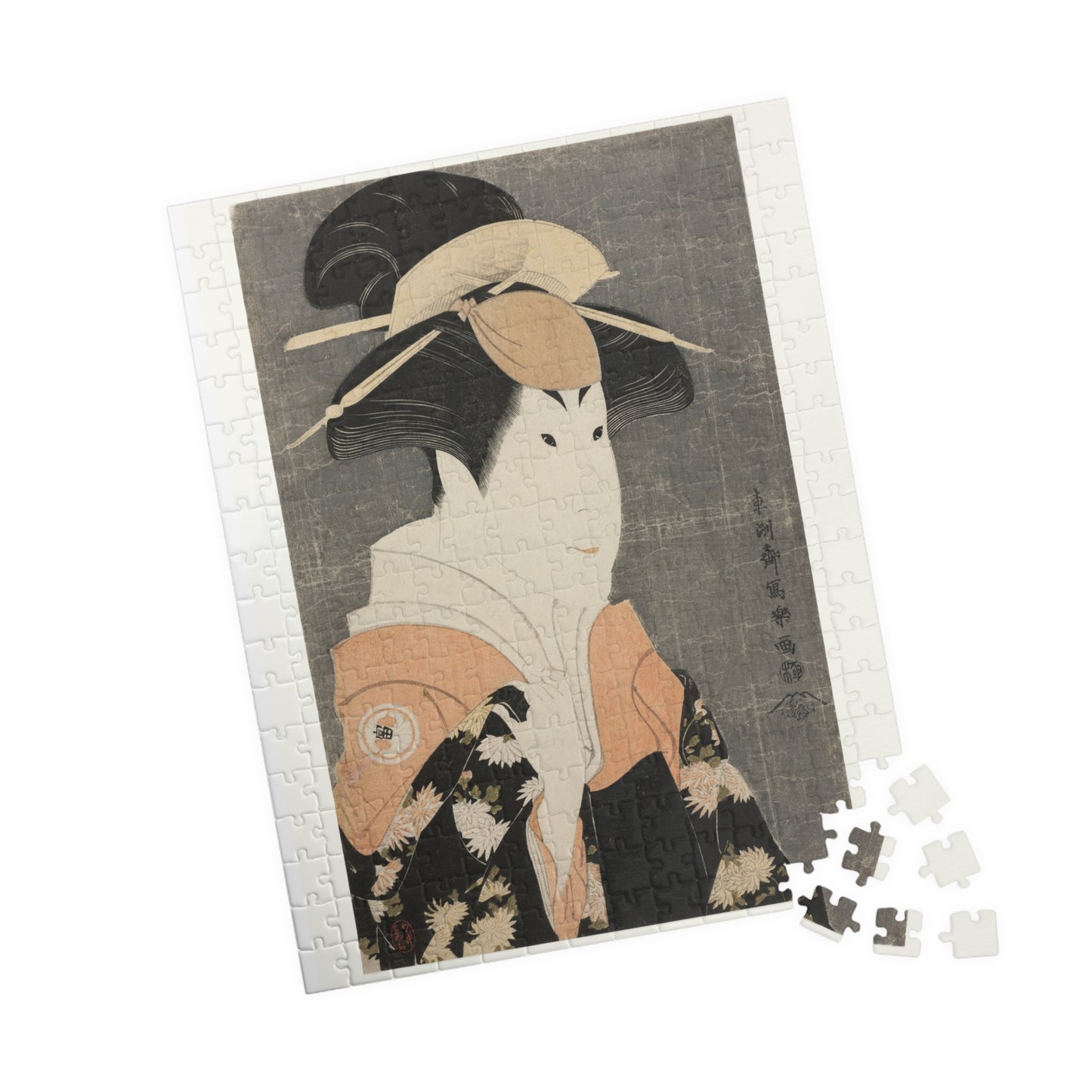 Ukiyo-e Jigsaw Puzzle (252 / 520-piece): Segawa Tomisaburō II as “Yadorigi” – Toshusai Sharaku | Kabuki Bijin-ga / Japanese Art / Edo Portrait