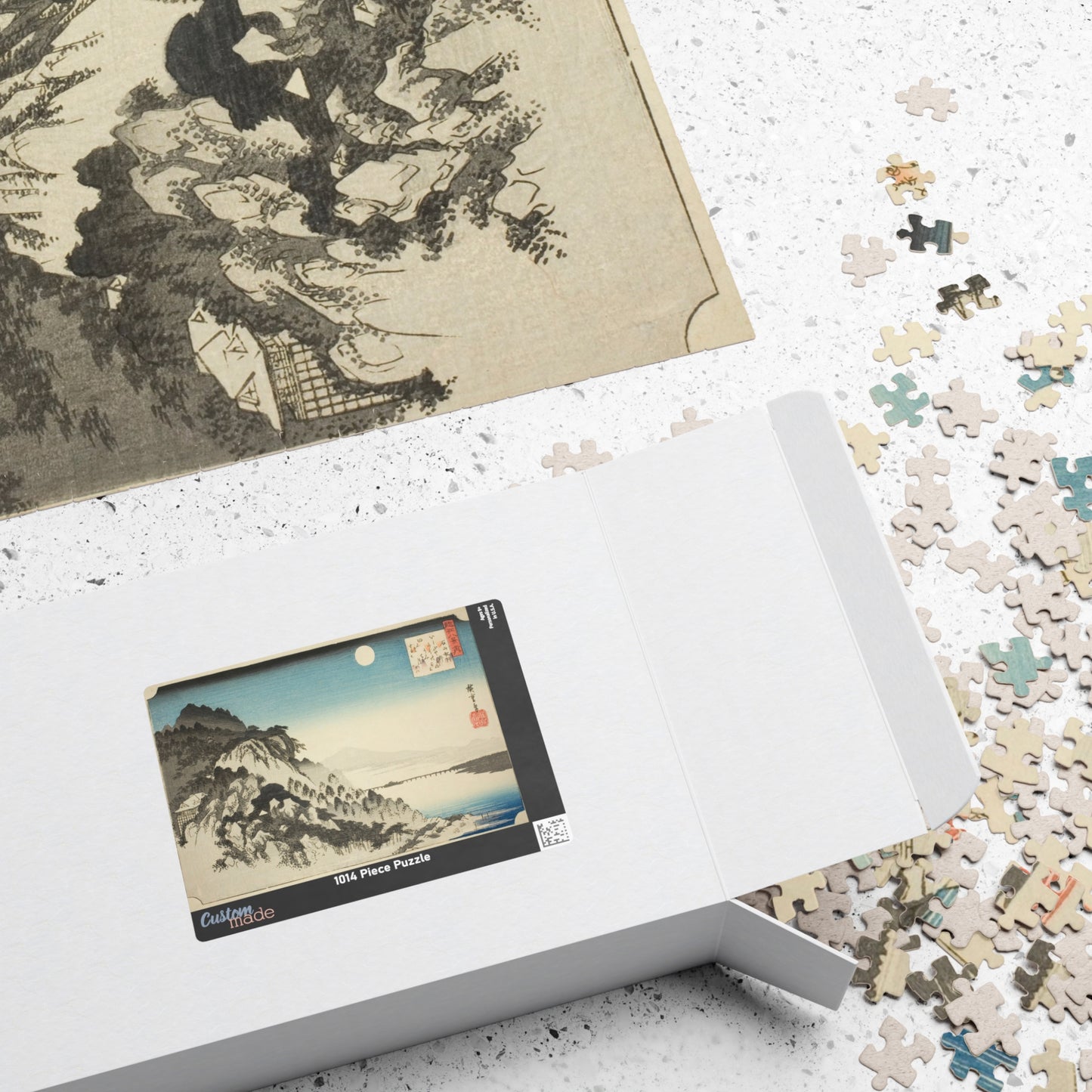 Ukiyo-e Jigsaw Puzzle (1014-piece): Autumn Moon at Ishiyama – Utagawa Hiroshige | Ōmi Eight Views / Japanese Landscape Art