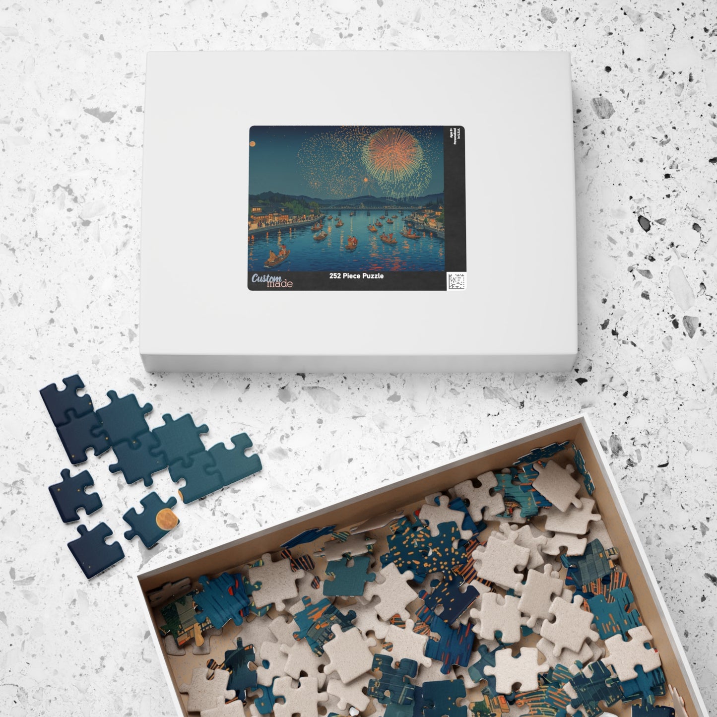 Jigsaw Puzzle (110, 252, 520, 1014-piece) Tokyo: Sumida-gawa Hanabi