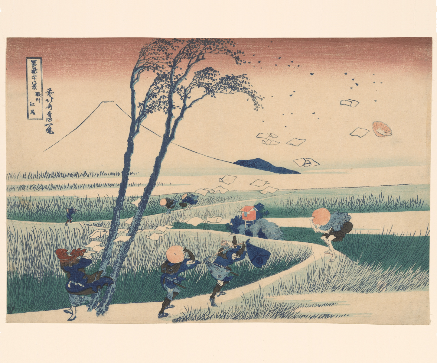 Ukiyo-e Jigsaw Puzzle (252, 520-piece) : Ejiri in Suruga Province – Katsushika Hokusai (1831) | Thirty-six Views of Mount Fuji / Japanese Art