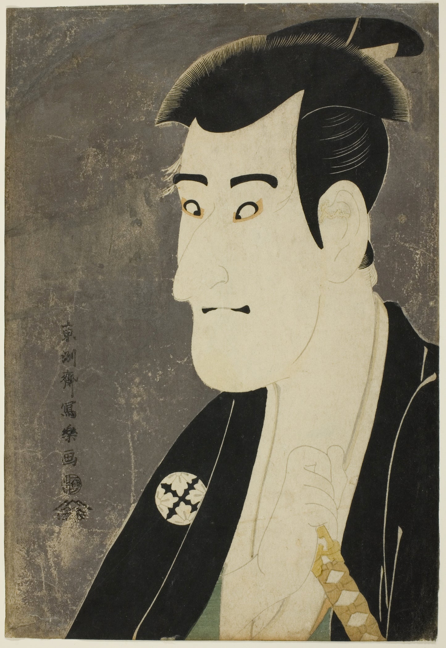 Ukiyo-e Jigsaw Puzzle (1014-piece): Ichikawa Komazō III as Shiga Daishichi – Toshusai Sharaku | Kabuki Actor Portrait / Edo Woodblock Art