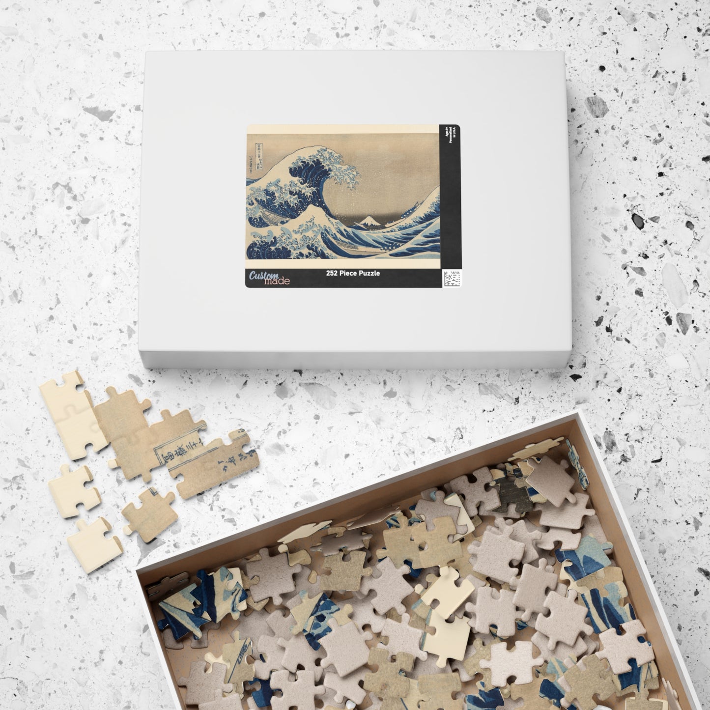 Ukiyo-e Jigsaw Puzzle (252, 520-piece) : The Great Wave off Kanagawa – Katsushika Hokusai (1831) | Japanese Art / Mount Fuji