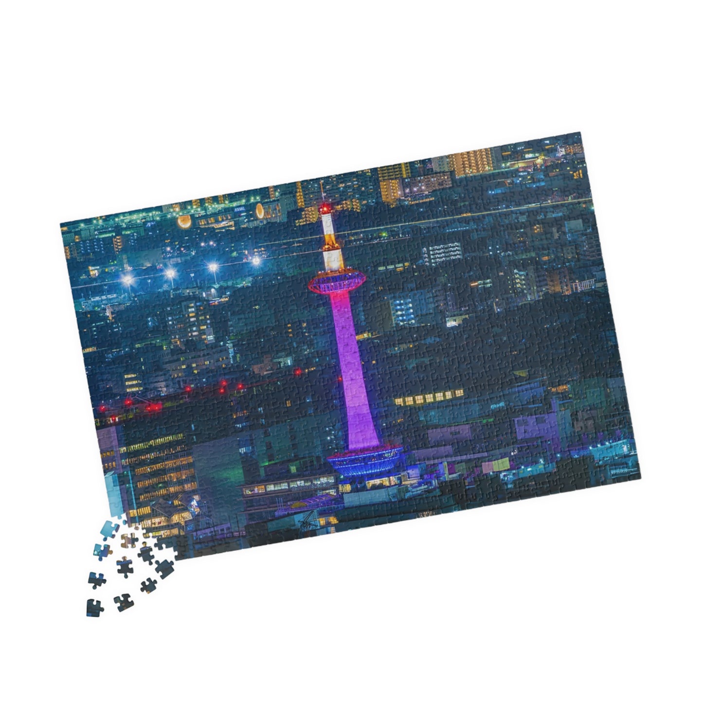 Jigsaw Puzzle (110, 252, 520, 1014-piece) Kyoto: Kyoto Tower Illumination