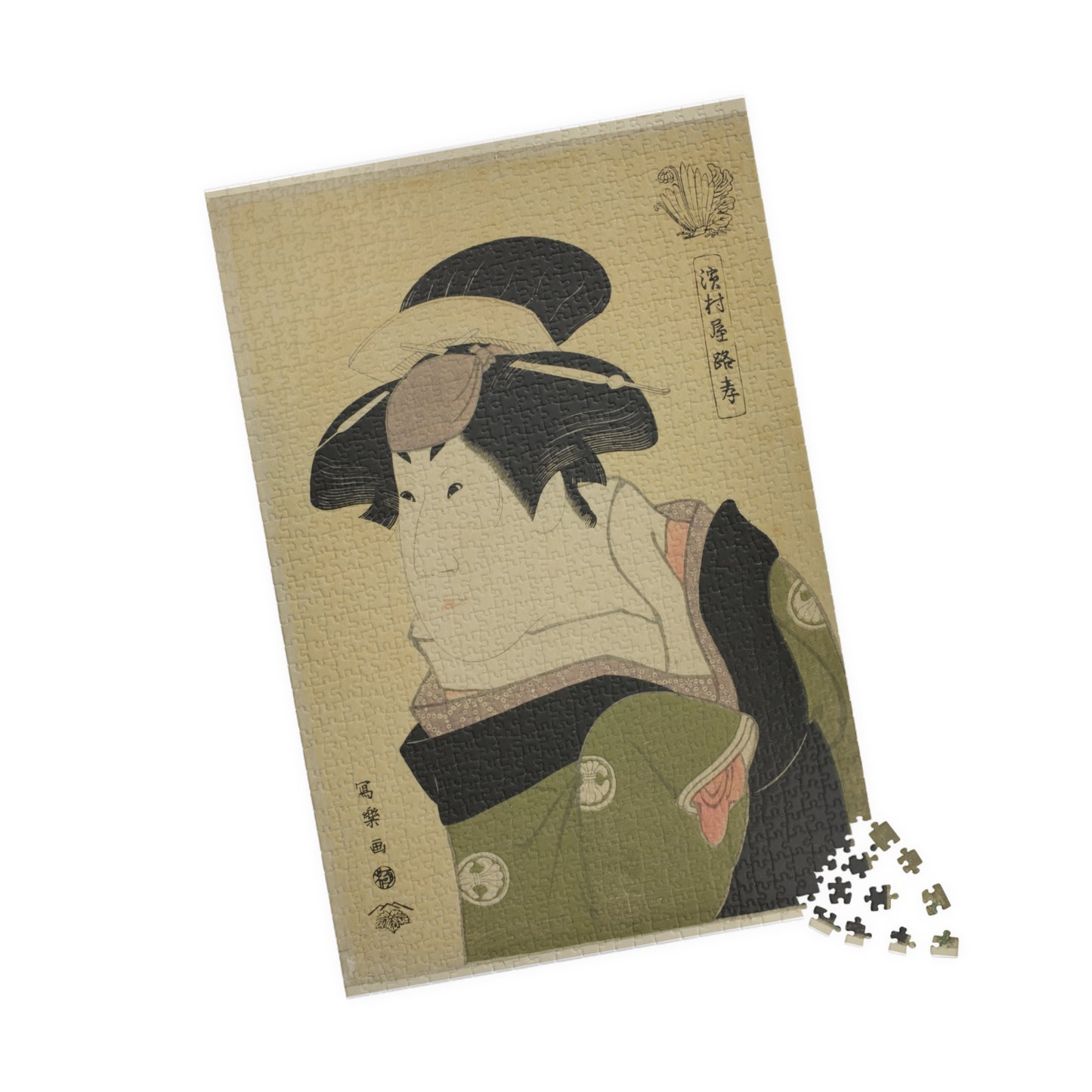 Ukiyo-e Jigsaw Puzzle (1014-piece): Hamamuraya Roko – Toshusai Sharaku | Kabuki Actor Portrait / Edo Ukiyo-e Masterpiece