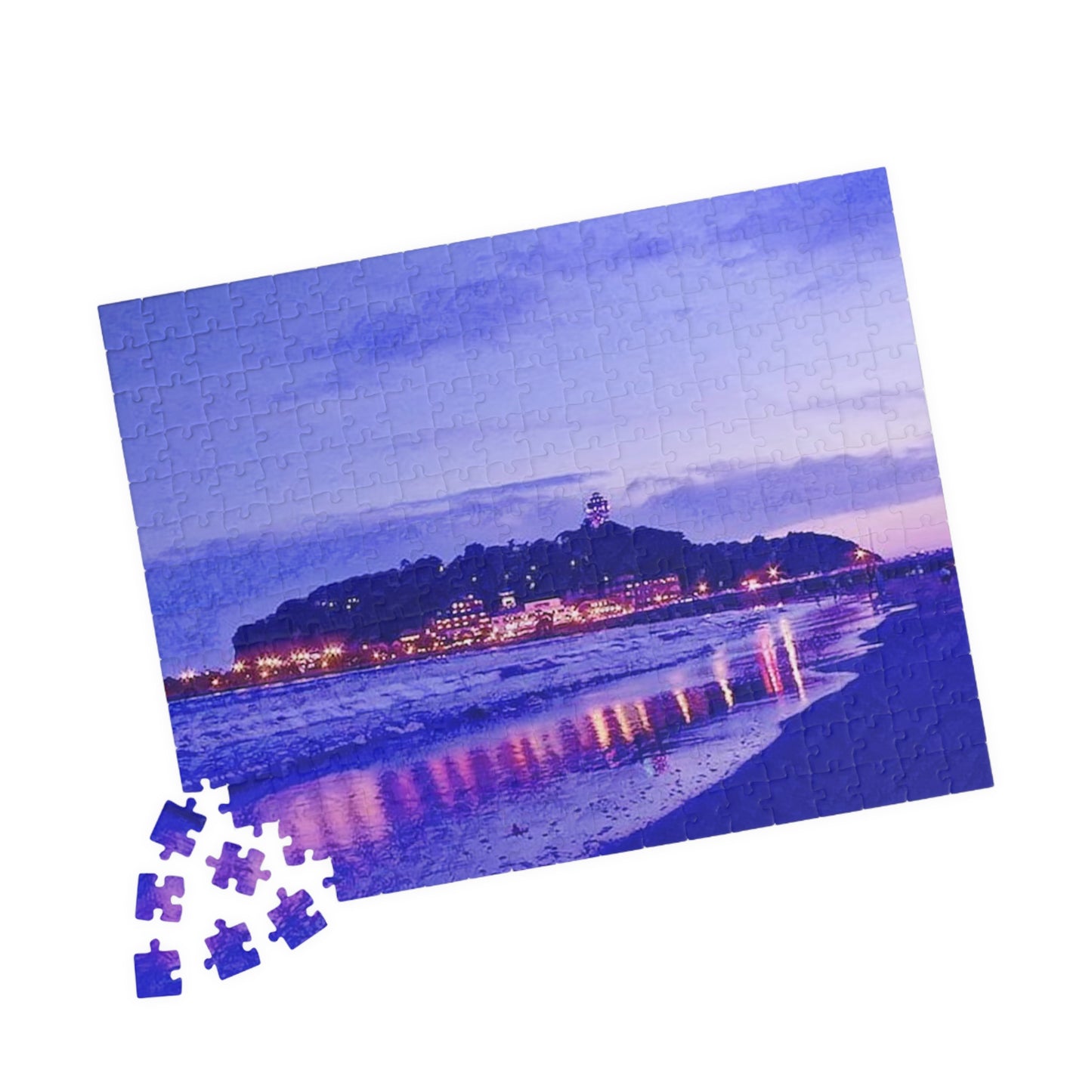 Jigsaw Puzzle (110, 252, 520, 1014-piece) Kamakura: Enoshima in evening
