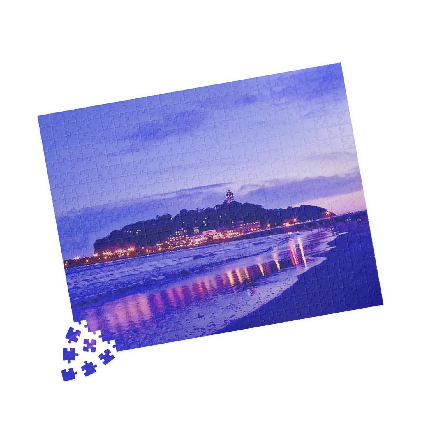 Jigsaw Puzzle (110, 252, 520, 1014-piece) Kamakura: Enoshima in evening