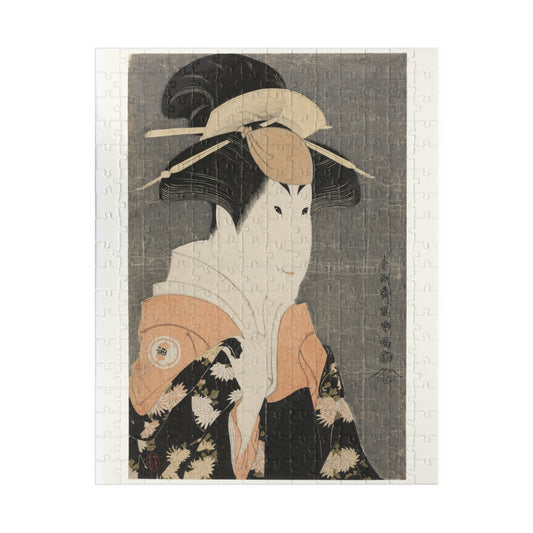 Ukiyo-e Jigsaw Puzzle (252 / 520-piece): Segawa Tomisaburō II as “Yadorigi” – Toshusai Sharaku | Kabuki Bijin-ga / Japanese Art / Edo Portrait