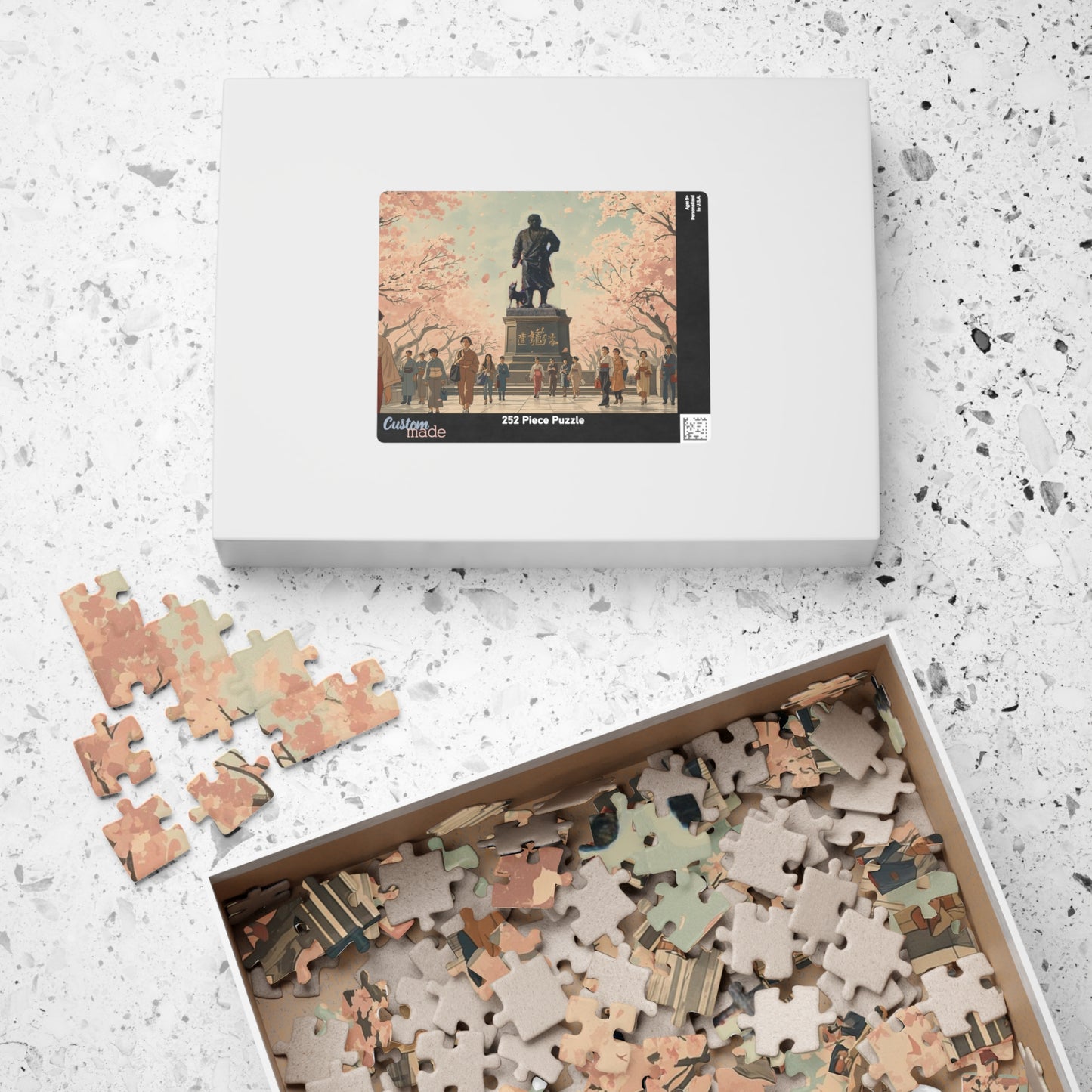 Jigsaw Puzzle (110, 252, 520, 1014-piece) Tokyo: Ueno Park with Saigo Statue