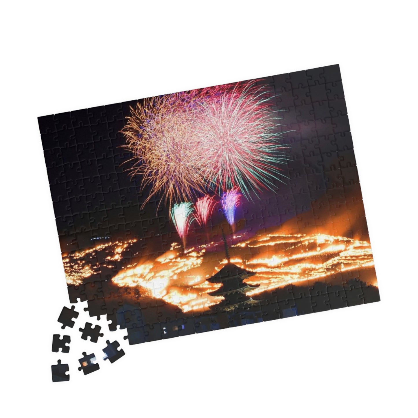 Jigsaw Puzzle (110, 252, 520, 1014-piece) Nara: Wakakusayama mountain burning