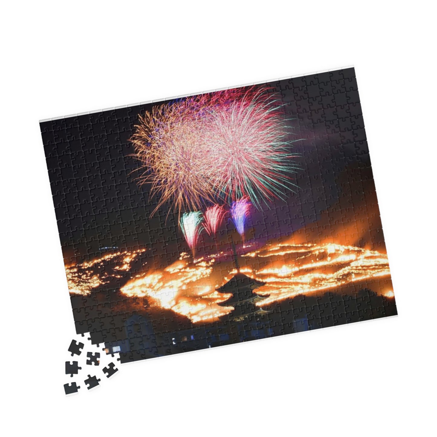 Jigsaw Puzzle (110, 252, 520, 1014-piece) Nara: Wakakusayama mountain burning