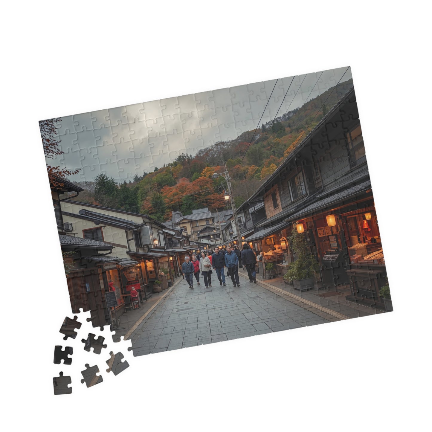 Jigsaw Puzzle (110, 252, 520, 1014-piece) Kobe: Arima Onsen Street