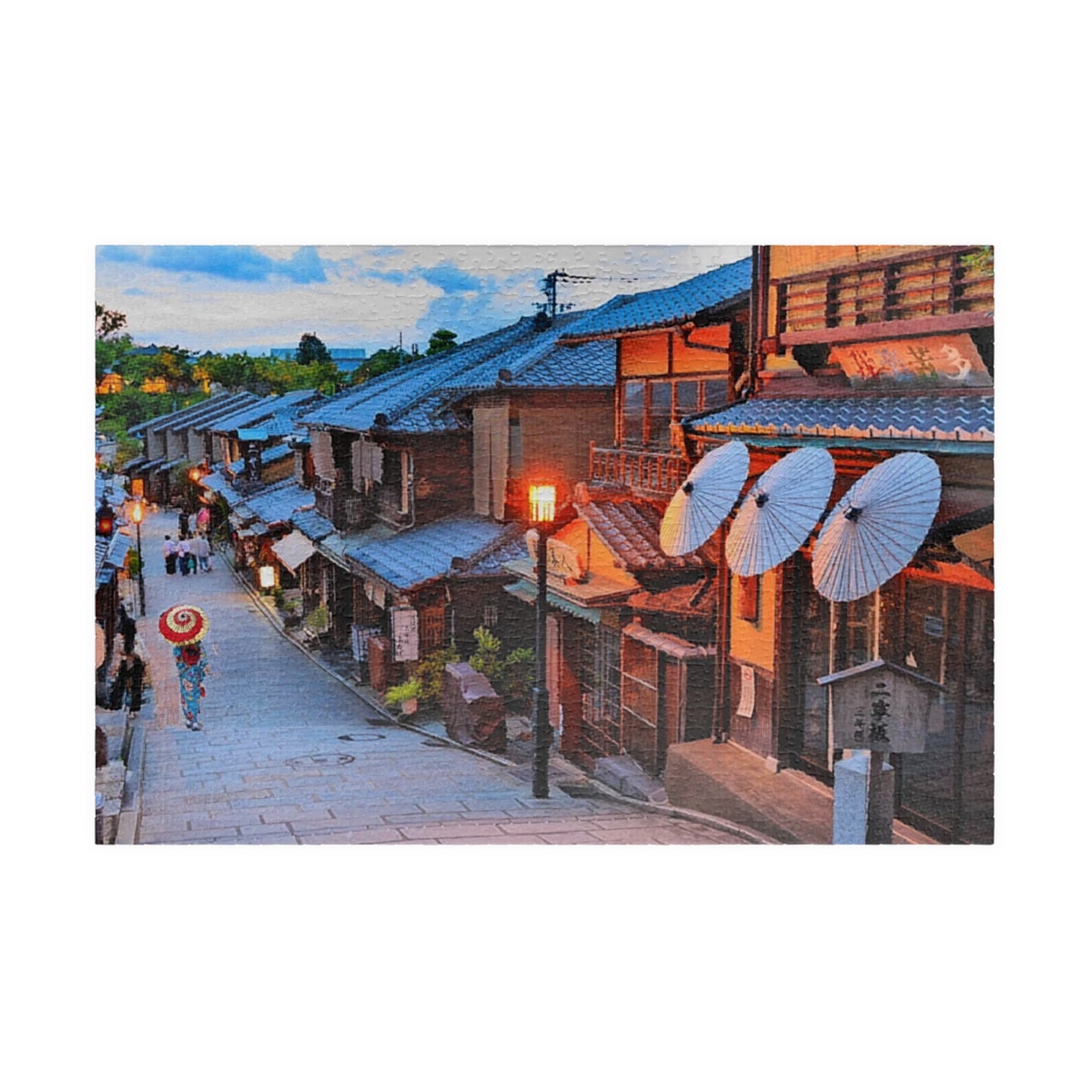 Jigsaw Puzzle (110, 252, 520, 1014-piece) Kyoto: Gion Cobblestone Road