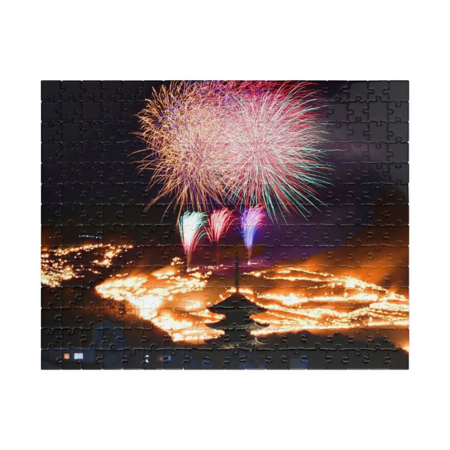 Jigsaw Puzzle (110, 252, 520, 1014-piece) Nara: Wakakusayama mountain burning