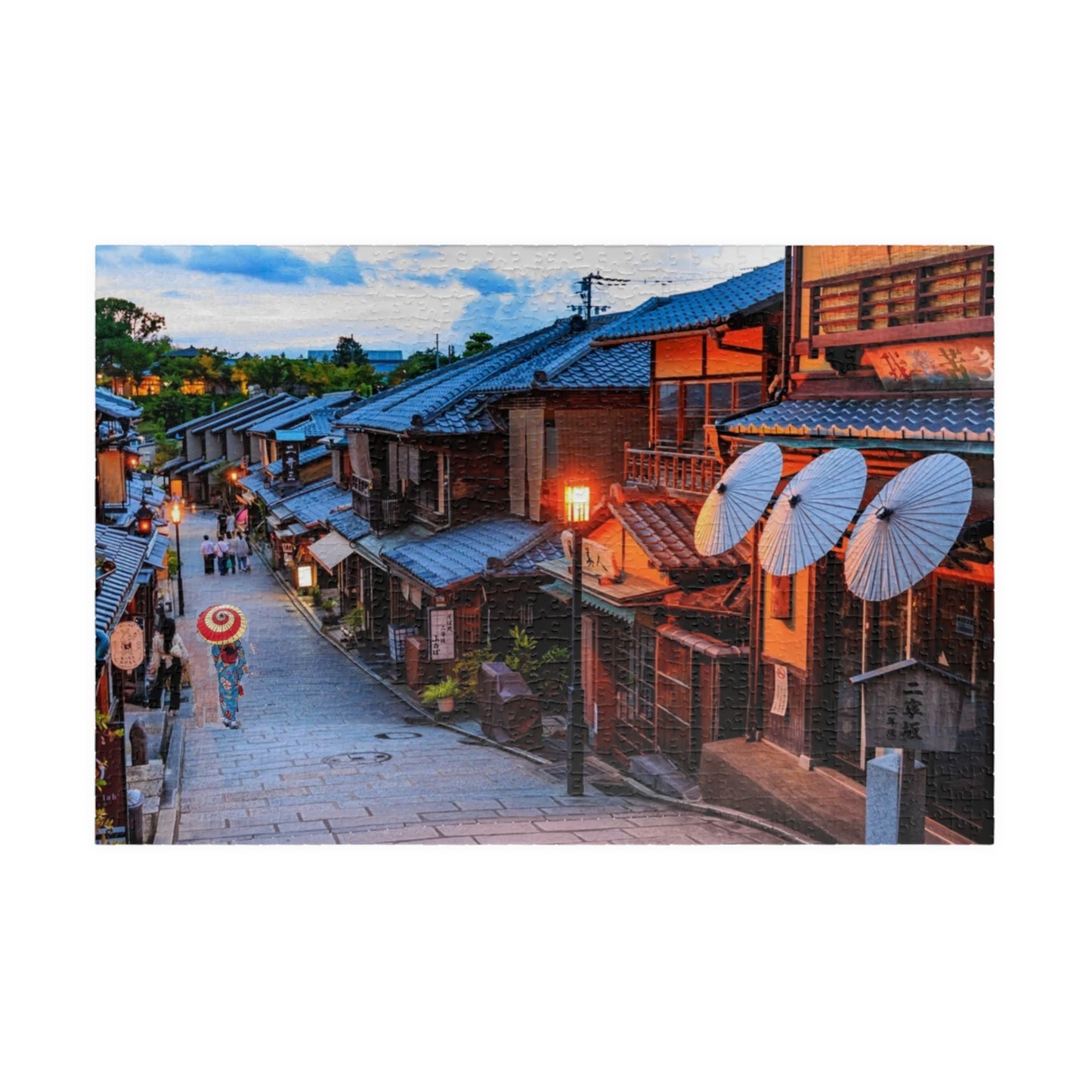 Jigsaw Puzzle (110, 252, 520, 1014-piece) Kyouto: Gion Cobblestone Road