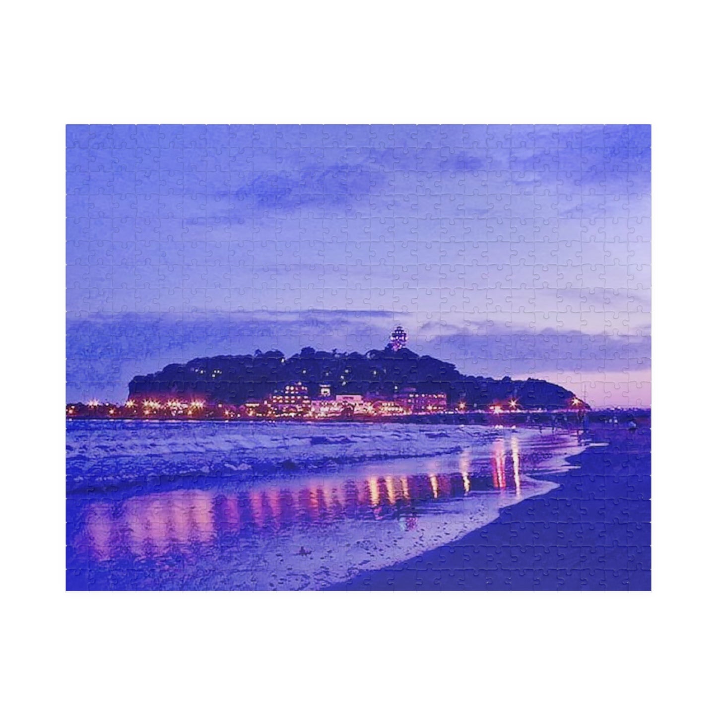 Jigsaw Puzzle (110, 252, 520, 1014-piece) Kamakura: Enoshima in evening