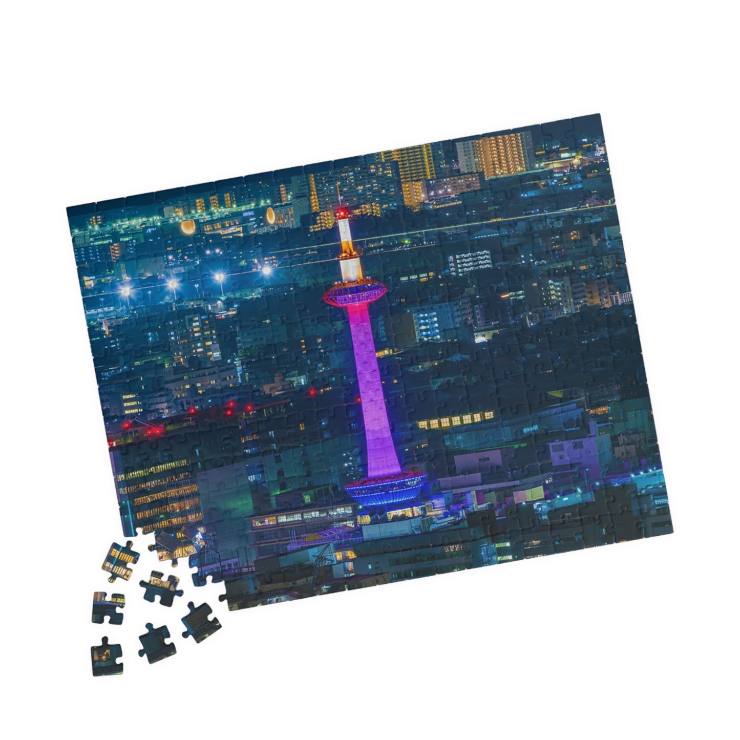 Jigsaw Puzzle (110, 252, 520, 1014-piece) Kyoto: Kyoto Tower Illumination