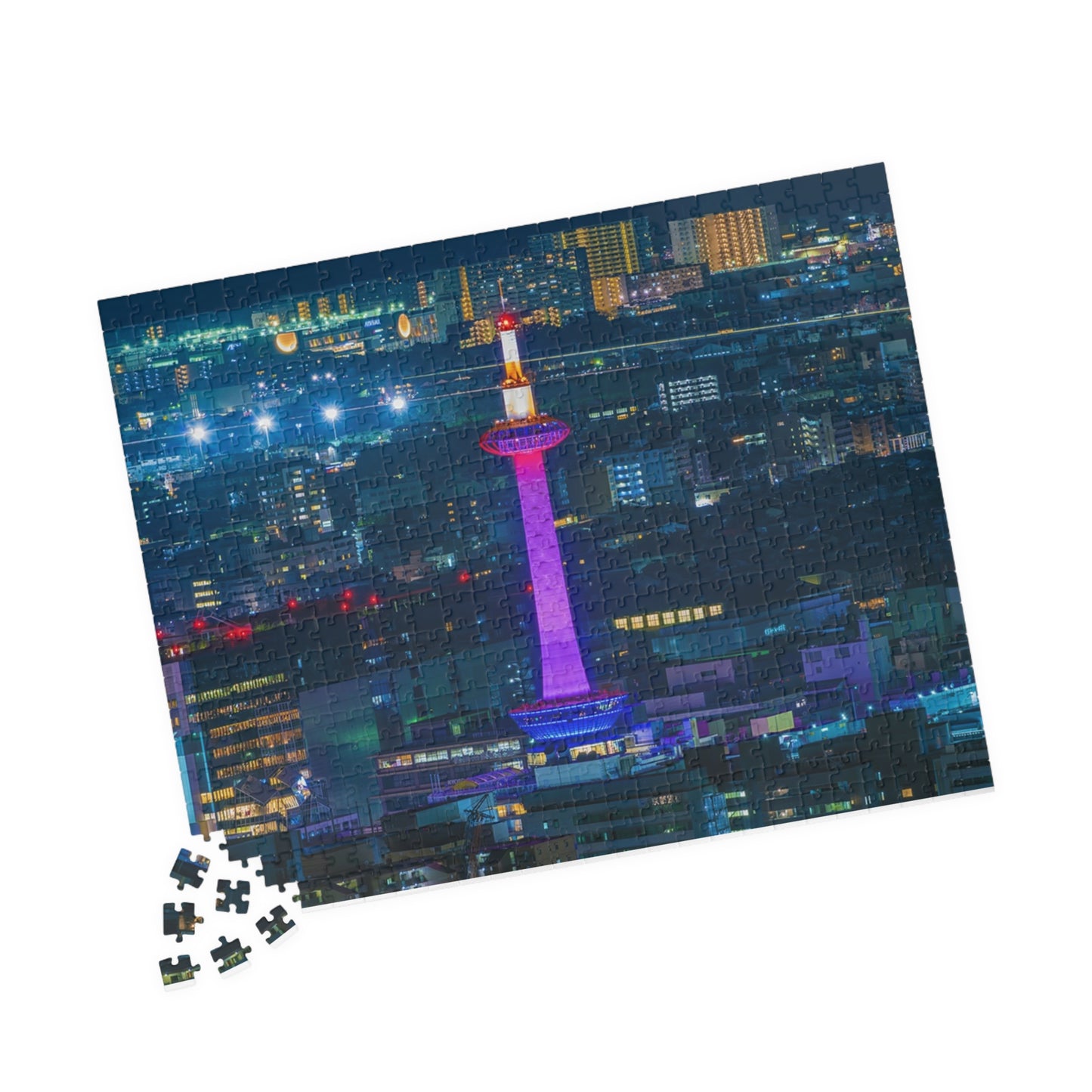 Jigsaw Puzzle (110, 252, 520, 1014-piece) Kyoto: Kyoto Tower Illumination