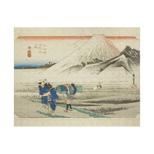 Ukiyo-e Jigsaw Puzzle (252, 520-piece): Hara – “Mount Fuji in the Morning” Tōkaidō Fifty-three Stations by Utagawa Hiroshige (1833)
