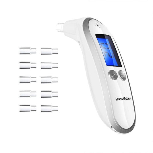 Portable Ketone Breath Meter, Desital Ketone Body Checker with 10 Mouthpieces