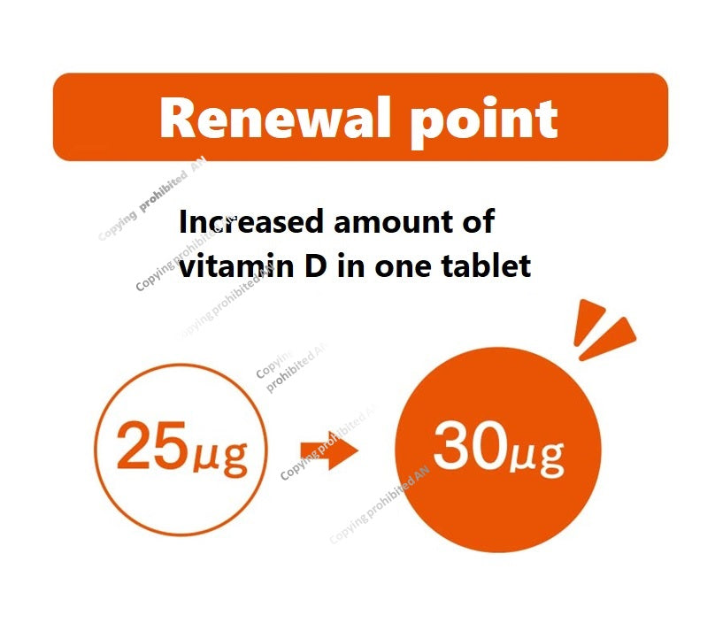 Vitamin D by FANCL x 3 boxes, 30 tablets (1 box) x 3 boxes = 90 tablets for 3 months